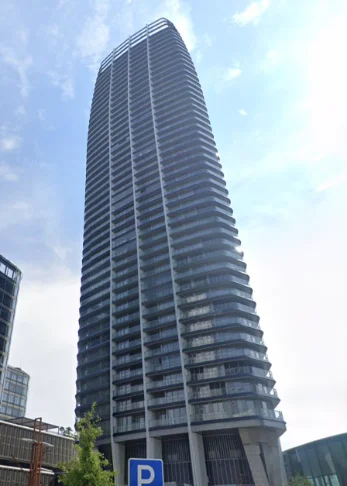 High-rise tower — smart mirrors delivered to the apartments