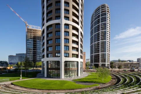Premium residential building in Bratislava — delivered to the apartments