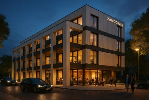 Mixed-use building, western Slovakia